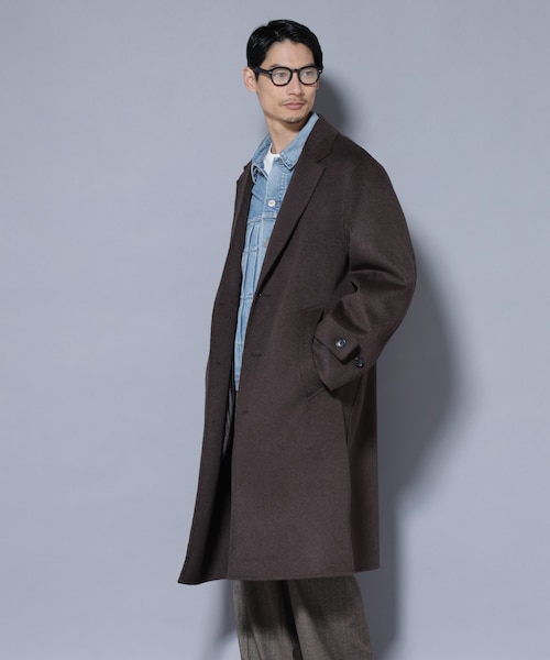 LB.01／チェックツイードカーコート｜ナノ・ユニバースの通販｜&mall