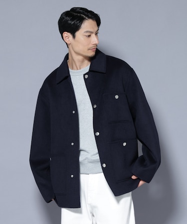 ウールリバーカバーオール