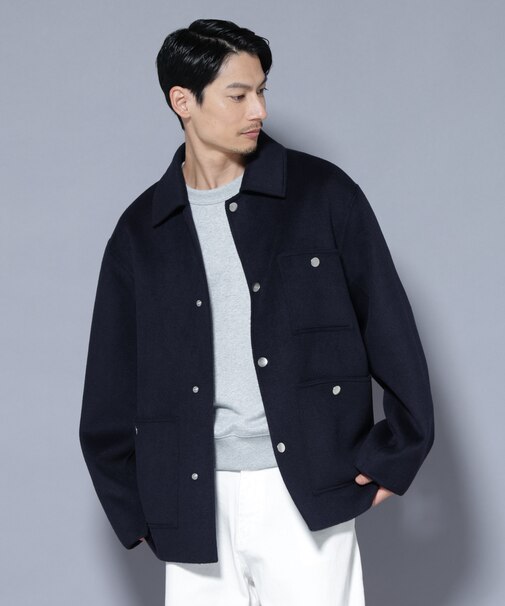 ウールリバーカバーオール