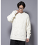 透かし編み クルーネックニット