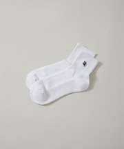 ｢NJ／CLUB｣  クォーターリブロゴ刺繍ソックス