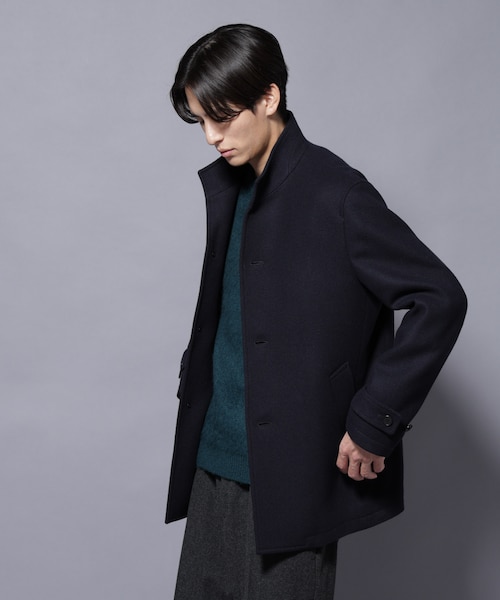 ウールミックススタンドカラーコート｜ナノ・ユニバースの通販｜&mall