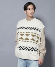 ペルー産ハンドニットベスト