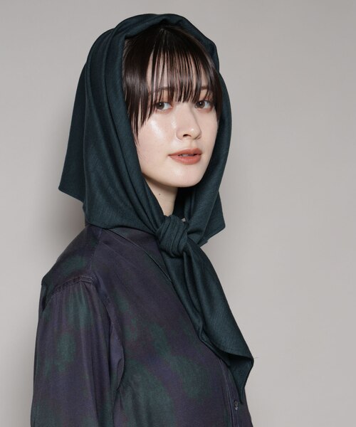 La Maison de Lyllis／KERCHIEF ウールジャージースカーフ｜ナノ