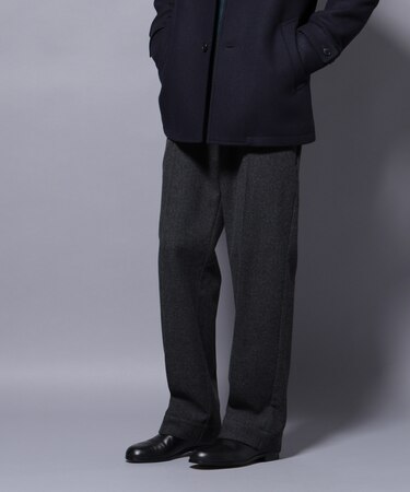 ヘリンボーンストレートスラックス