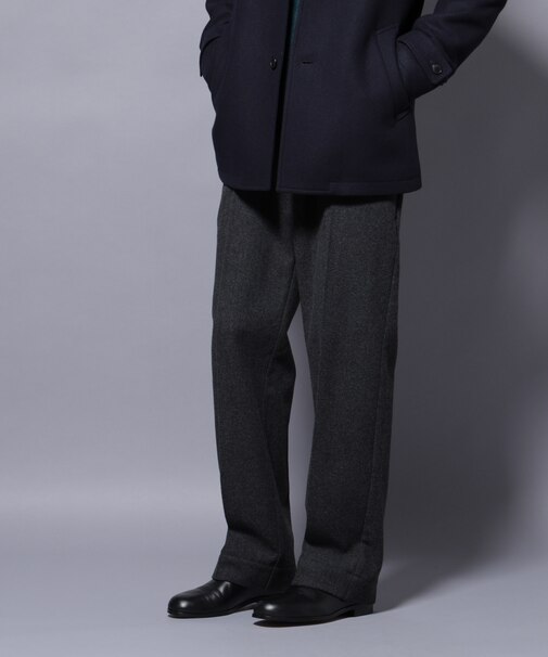 ヘリンボーンストレートスラックス