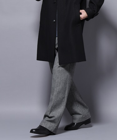 ヘリンボーンストレートスラックス