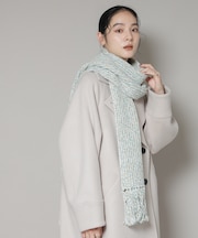 ミックスカラーニットストール