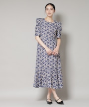 troisieme chaco／CUT JACQUARD PRINT ワンピース