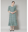 troisieme chaco／CUT JACQUARD PRINT ワンピース