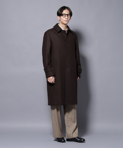 新品　yori メルトンウールロングコート【2025AW】 メルトンウールロングコート【2025AW】 | all item| yori