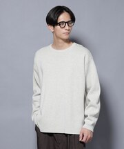 ミラノリブ ワイドクルーネックニット