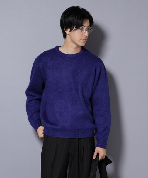 モヘヤライクプルオーバーニット