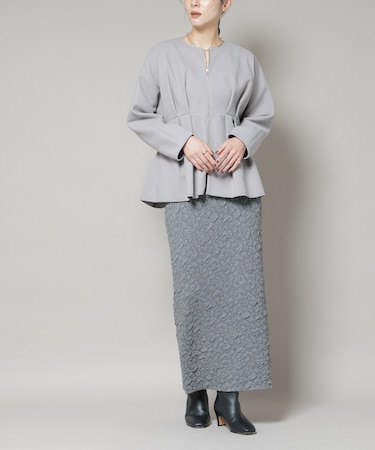 ラメジャガードニットタイトスカート