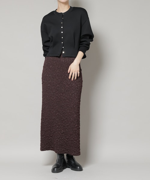 ネップツイードナロースカート｜ナチュラルビューティーベーシックの