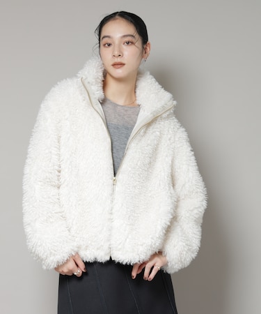 カーリーファースタンドブルゾン