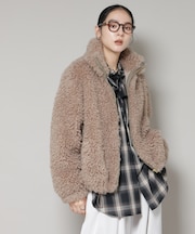 カーリーファースタンドブルゾン