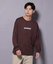 Anti Soaked(R)×SUNCHAI ロゴ刺繍 汗染み防止 Tシャツ長袖