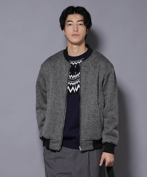 ナノ・ユニバース/ブルゾン・スタジャンの通販｜&mall（アンドモール