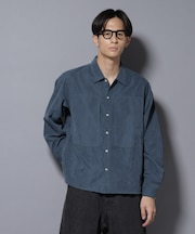 NORMANBROS別注ワイドポケット ピーチ起毛シャツ(セットアップ可)