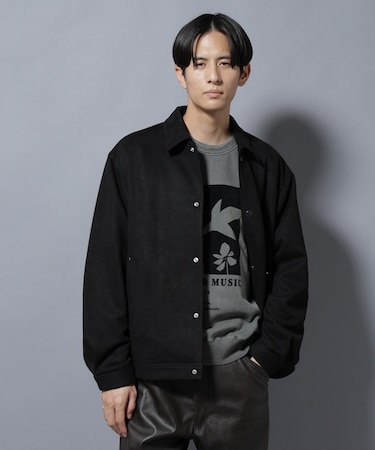 フェイクスエードシャツブルゾン