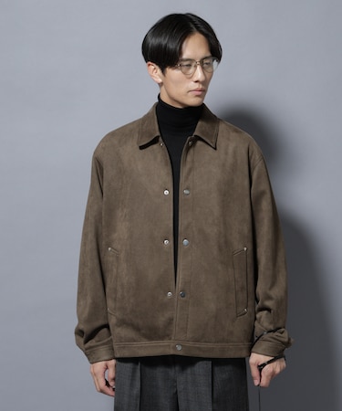 フェイクスエードシャツブルゾン