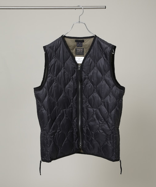 TAION／MILITARY V NECK W-ZIP DOWN VT