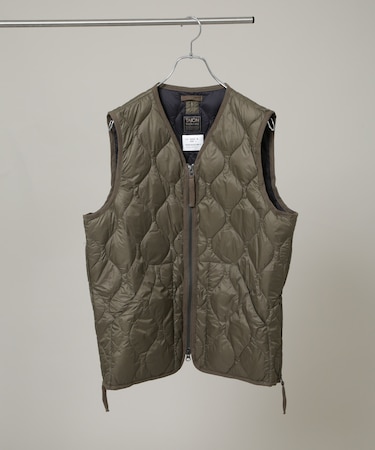 TAION／MILITARY V NECK W-ZIP DOWN VT