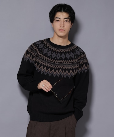 モールヤーンノルディックニット