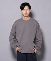 コットンガーメントダイサーマルクルーネックプルオーバー