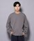 コットンガーメントダイサーマルクルーネックプルオーバー