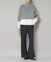 ジップスリットパンツ