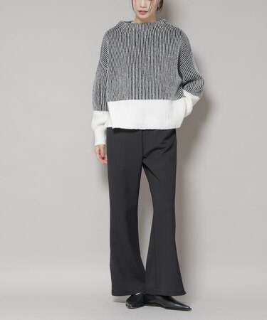 ジップスリットパンツ