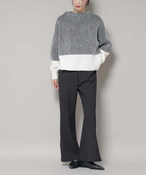 ジップスリットパンツ