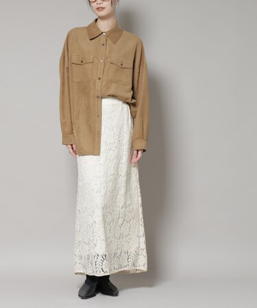 起毛レーススカート