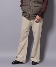 AIRコーデュロイ ライトフレアパンツ/STRETCH(セットアップ可)