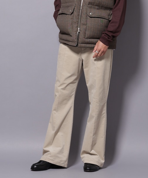 AIRコーデュロイ ライトフレアパンツ/STRETCH(セットアップ可)