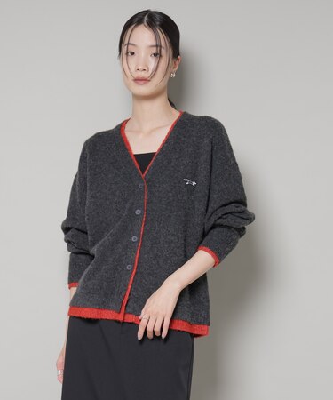 PENNEYS別注TheFOXバイカラーVネックカーディガン