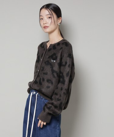 PENNEYS別注TheFOXレオパードクルーカーディガン