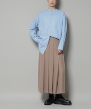 ワイドプリーツロングスカート