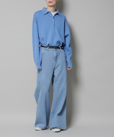 ワイドデニムパンツ