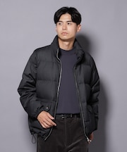 DELEGANTE エアリーサキソニー／グレンチェックTAIONダウンジャケット