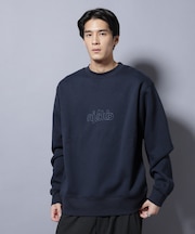 「NJ／CLUB」裏起毛 ジャージークルーネックスウェット