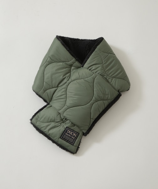 TAION／MILITARY REVERSIBLE DOWN SCARF