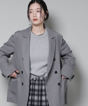 ストレッチサージダブルジャケット(セットアップ可)
