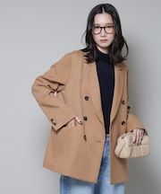 ストレッチサージダブルジャケット(セットアップ可)