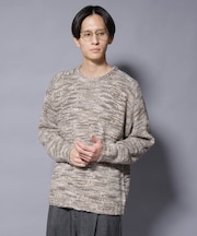 ｢COFIL｣ PAVONE HOLIDAY メランジクルーネックニット