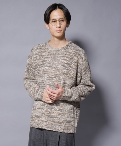 ｢COFIL｣ PAVONE HOLIDAY メランジクルーネックニット