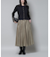 ブライトローンギャザータックスカート