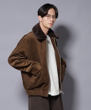 アタッチドカラー コットンコーデュロイブルゾン